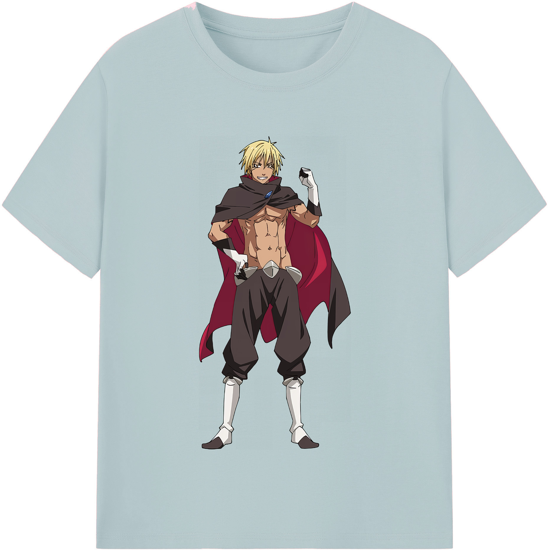 （画像用） 転スラ Regarding Reincarnated to Slime 綿100％半袖Tシャツ（フロントプリント）